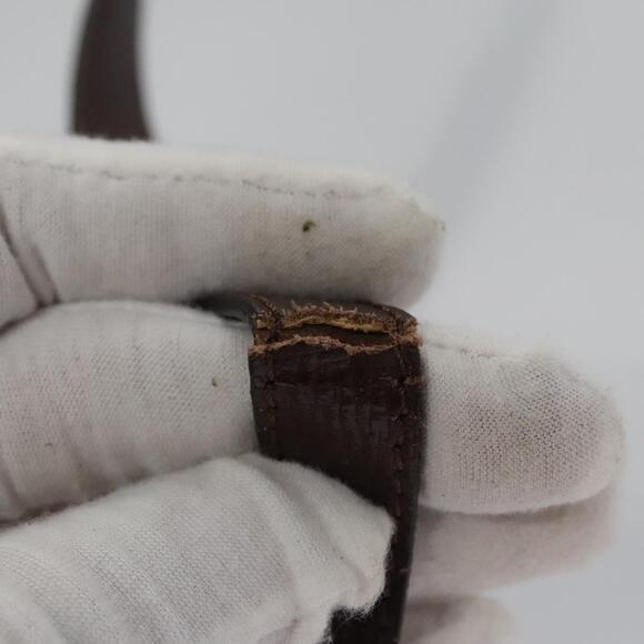 CELINE Circle Shoulder Bag Leather Brown Gold - Picture 9 of 12